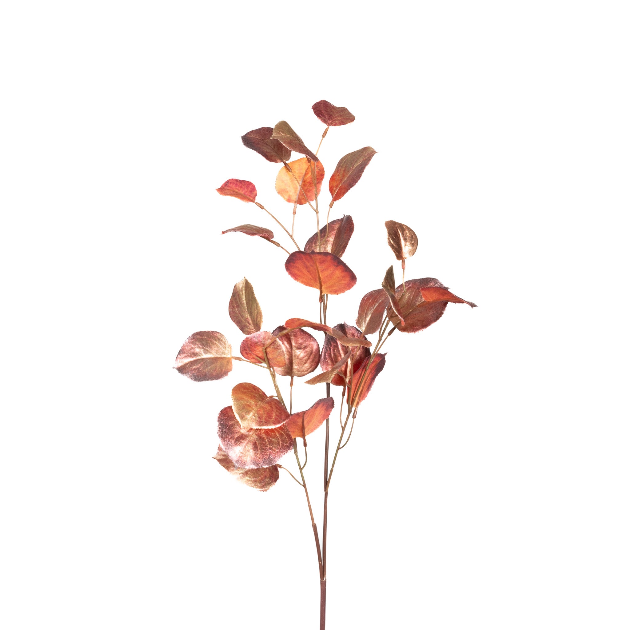 Ombre Leaf Spray - Pink And Gold - 30 Inch - 3 Sprays