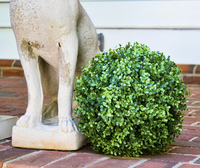 Faux Boxwood Ball - 11"  - Set of 2 - HOME DECORATIVE ACCENTS - 1