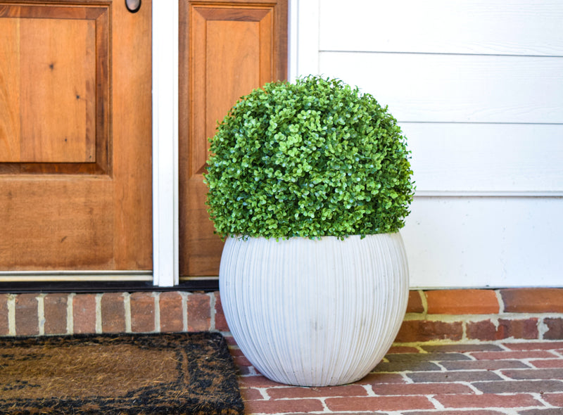 Faux Boxwood Ball - 11"  - Set of 2 - HOME DECORATIVE ACCENTS - 2