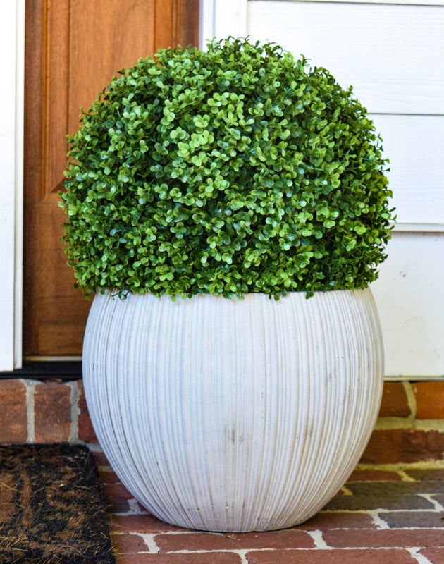 Faux Boxwood Ball - 15" - Set of 2 - HOME DECORATIVE ACCENTS - 2