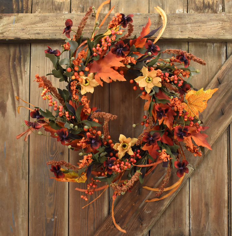 Autumn Foliage Wreath - 22 Inch
