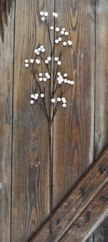 White Berry Stem - 28" - Set of 6 pcs