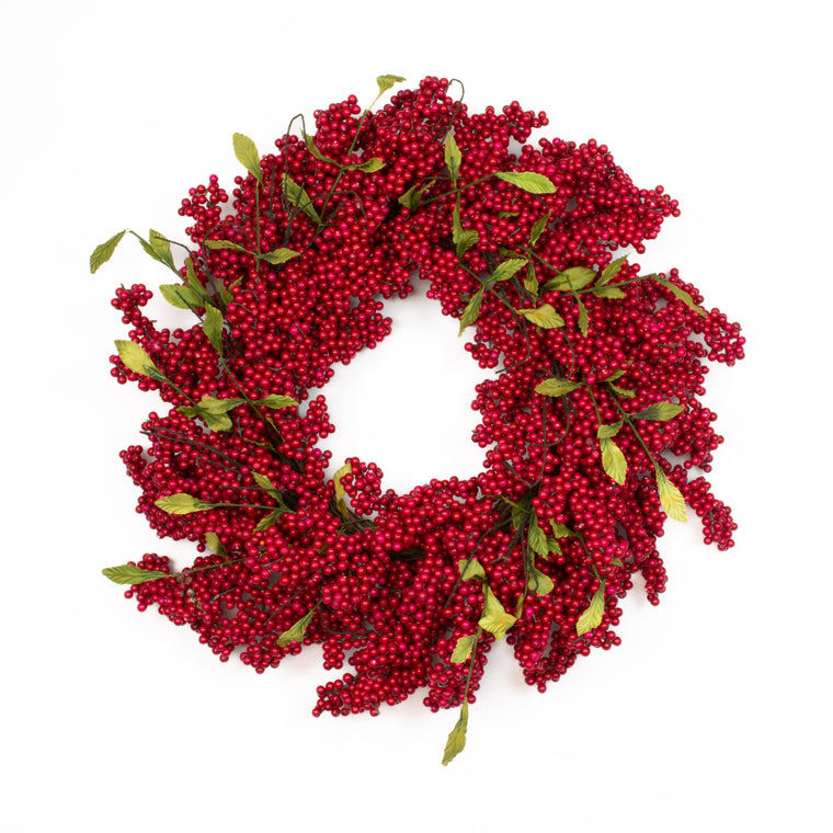 Bountiful Berry Wreath Red