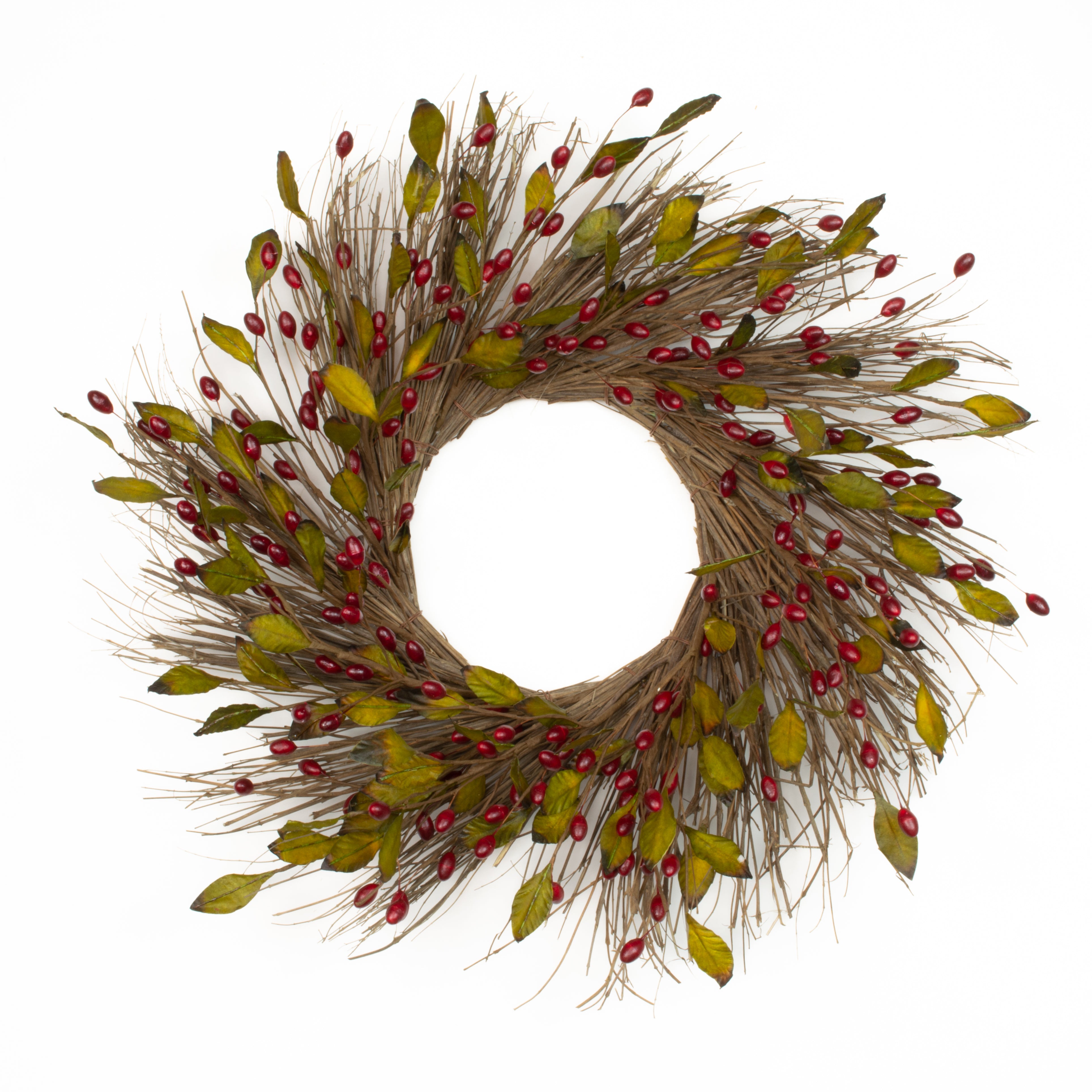 Cranberry Spiral Wreath
