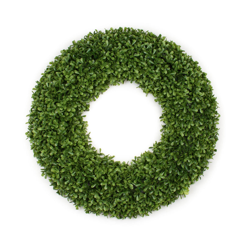 Faux Boxwood Round Wreath - 20 Inch