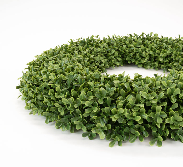 Faux Boxwood Round Wreath - 20 Inch