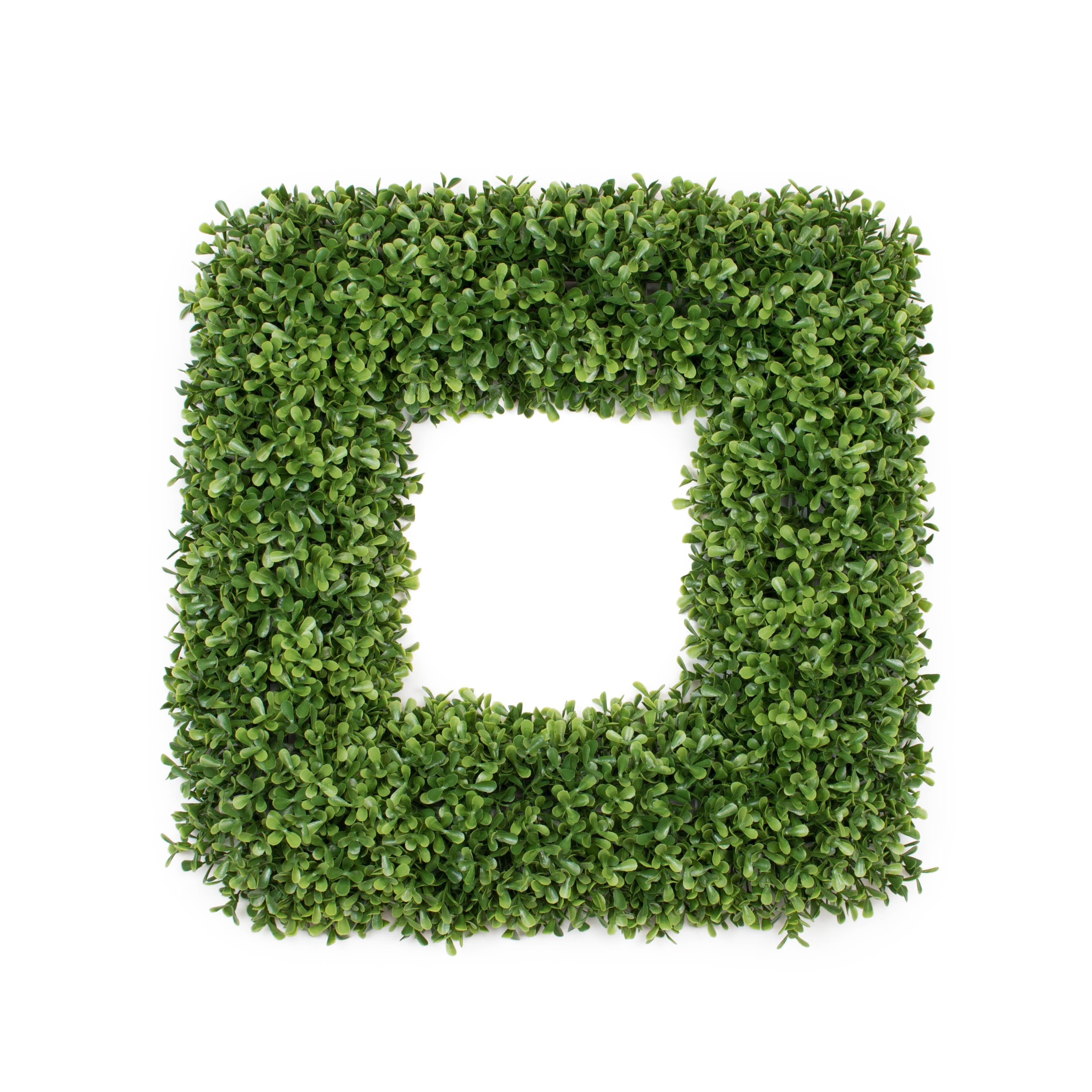 Faux Boxwood Square Wreath - 18 Inch