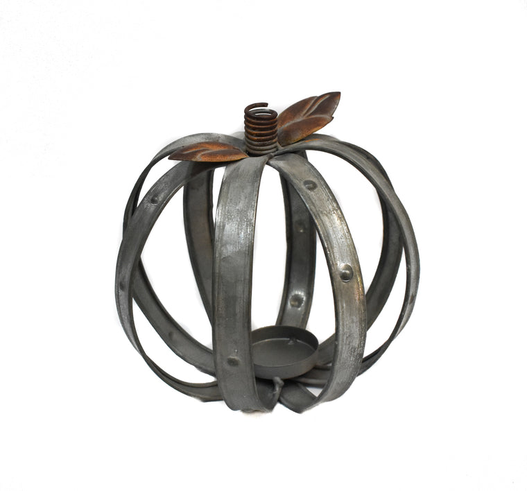 Galvanized Metal Pumpkin  7