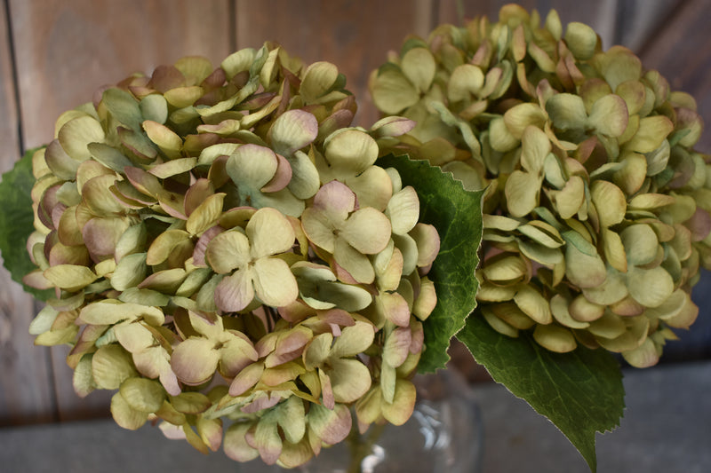 Faux Hydrangea Pick - Green/Purple - Set of 6