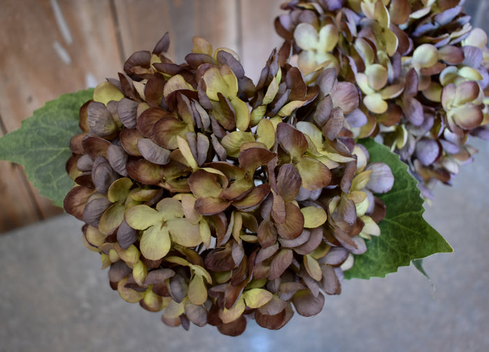 Faux Hydrangea Pick - Purple/Green - Set of 6