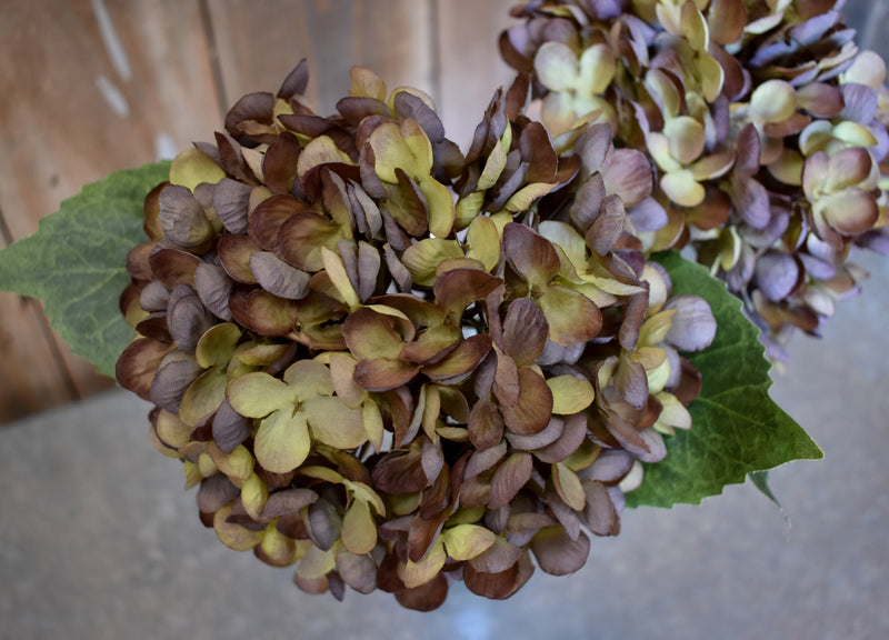 Faux Hydrangea Pick - Purple/Green - Set of 6