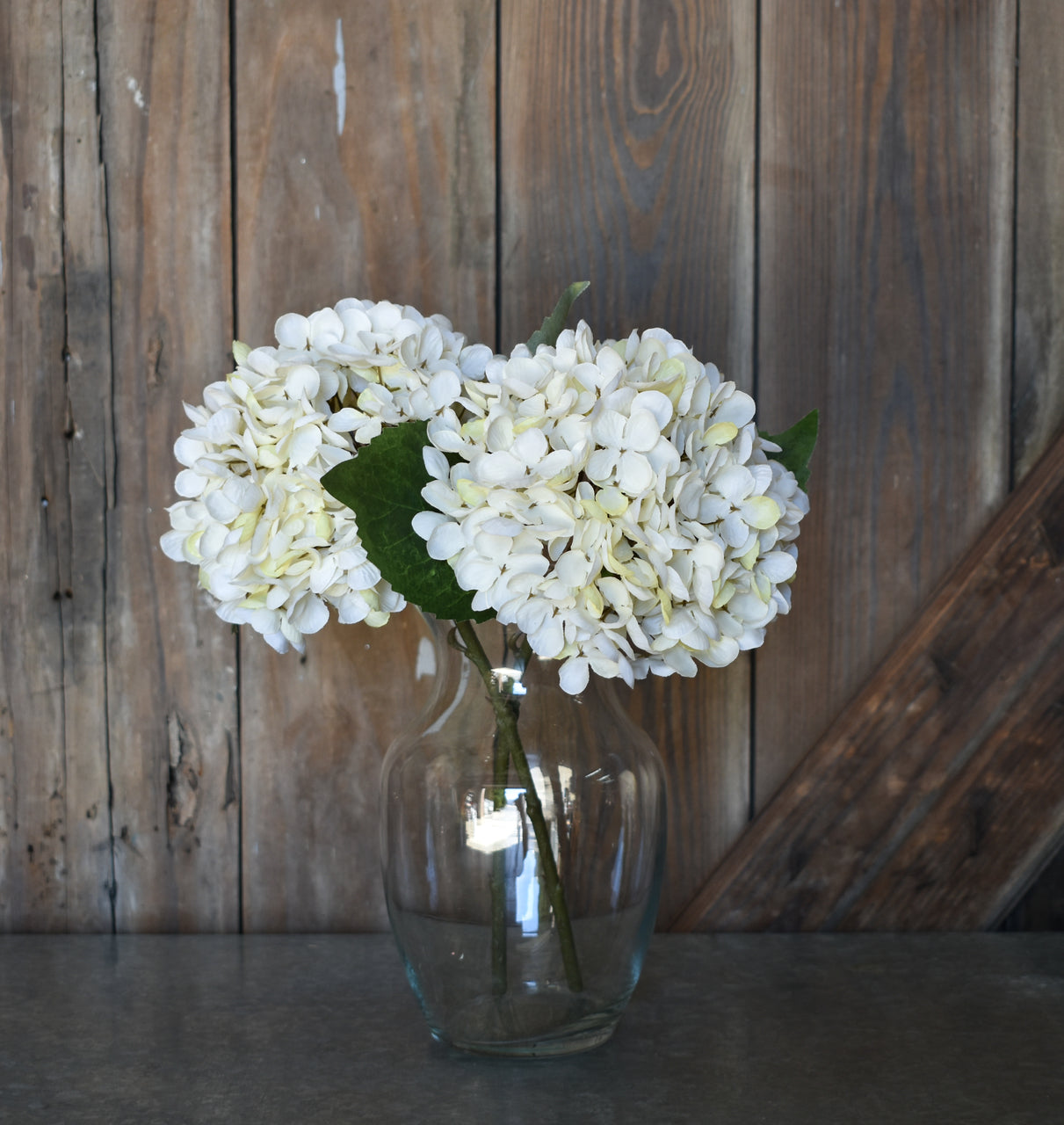 Faux Hydrangea Pick - Cream - Set of 6