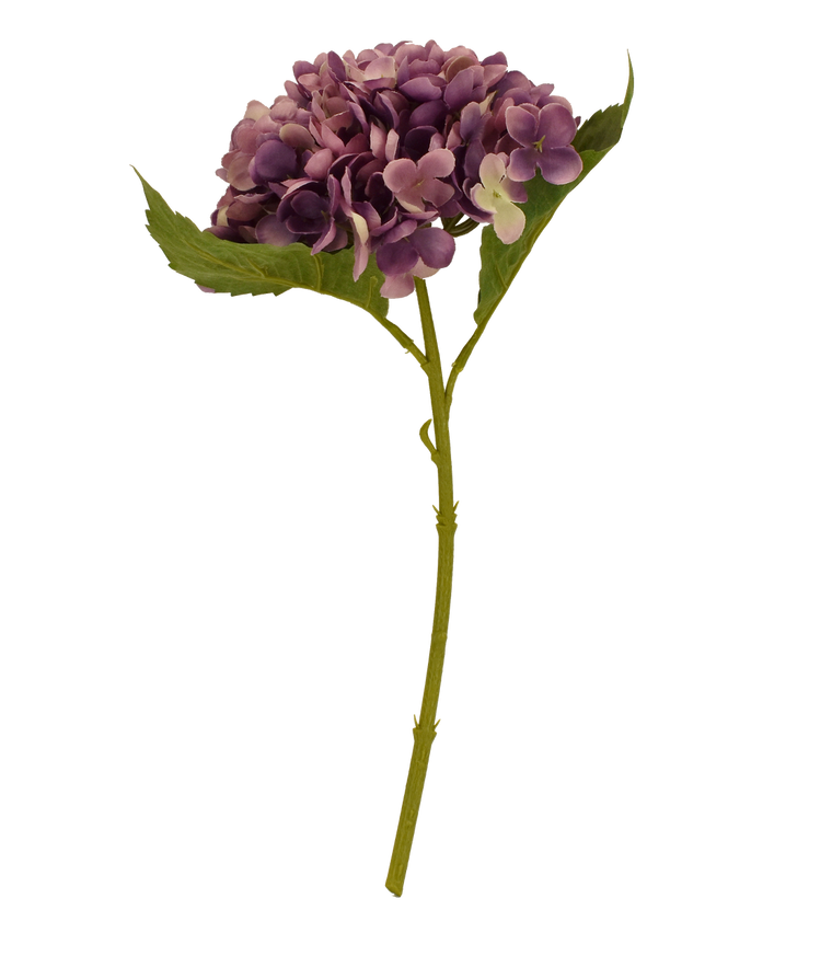 Faux Hydrangea Pick - Purple/White - Set of 6