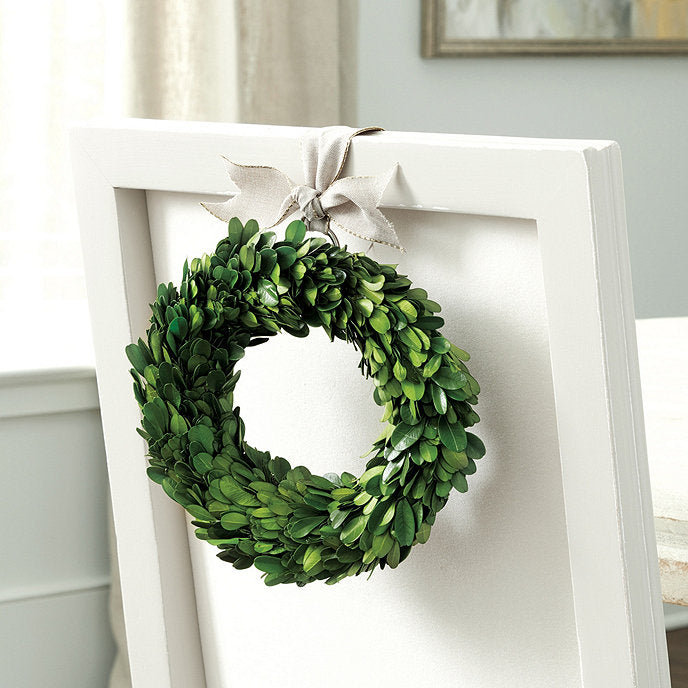 Preserved Boxwood Ring 8 Inch - Set of 2