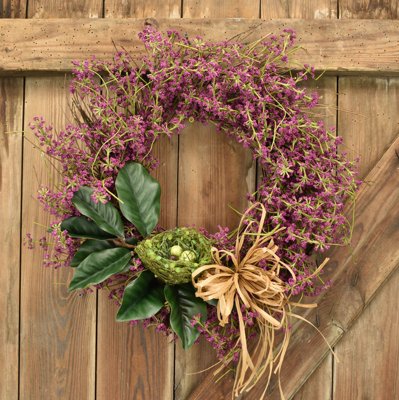 Violet Nesting Wreath