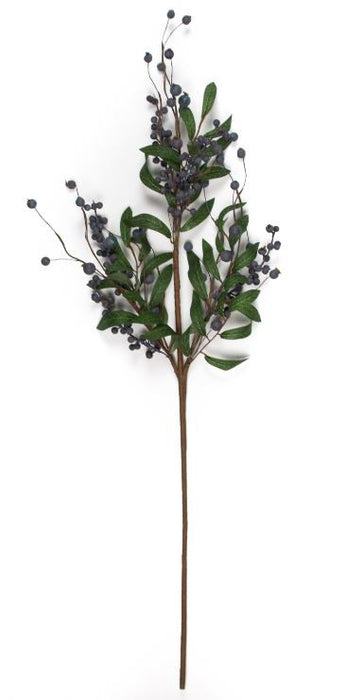 Fresh Blueberry Stem - 30" - Set of 6 - HOME DECORATIVE ACCENTS - 1
