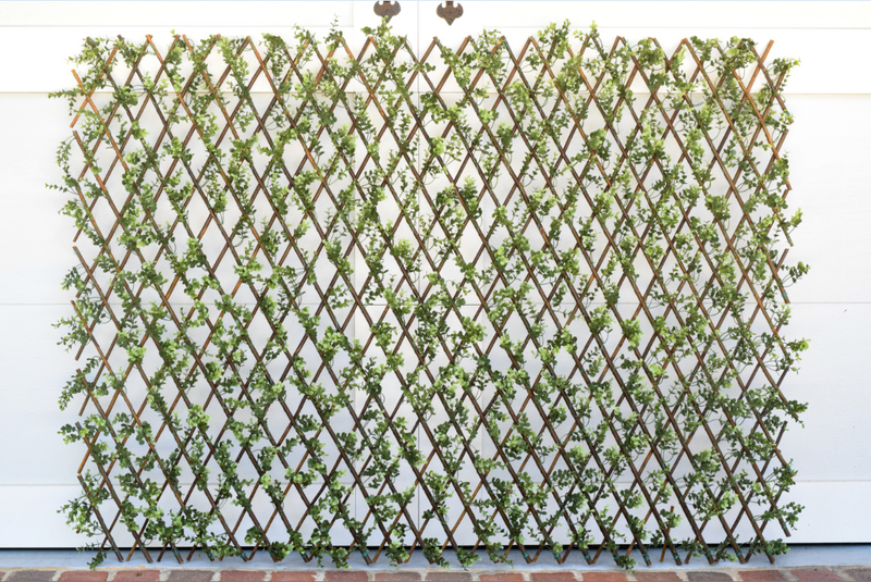 Faux Boxwood Willow Lattice Screen - 39" x 78" - HOME DECORATIVE ACCENTS - 3