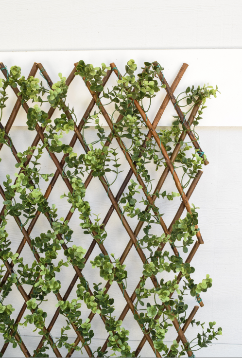 Faux Boxwood Willow Lattice Screen - 39" x 78" - HOME DECORATIVE ACCENTS - 2