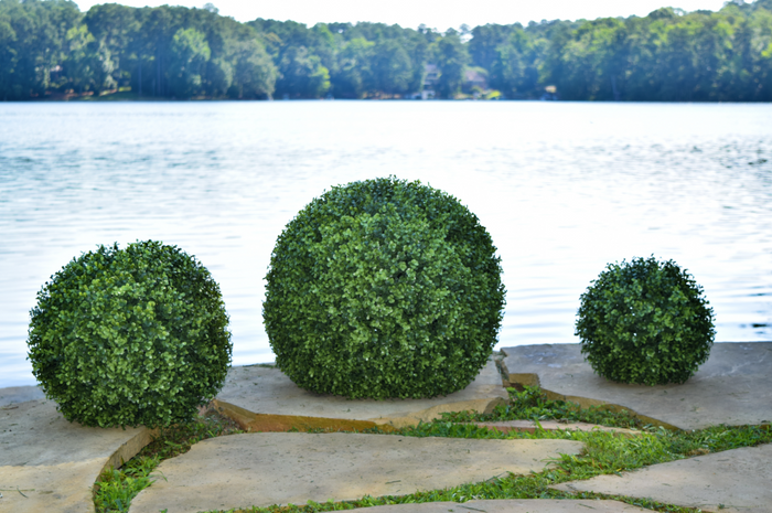 Faux Boxwood Ball - 21.5" - Set of 2 - HOME DECORATIVE ACCENTS - 3