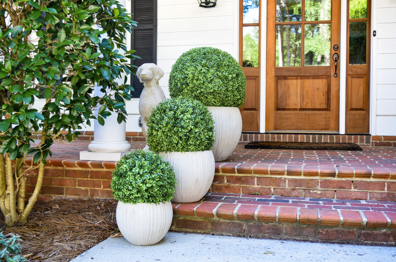 Faux Boxwood Ball - 15" - Set of 2 - HOME DECORATIVE ACCENTS - 3