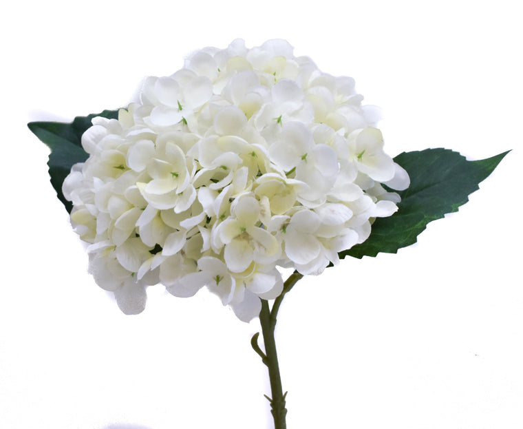 Faux Hydrangea Pick - White - Set of 6