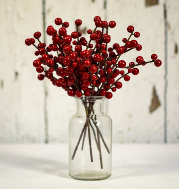 Ilex Berry Burgundy Pick 8 - 6 pcs – HOME DECORATIVE ACCENTS